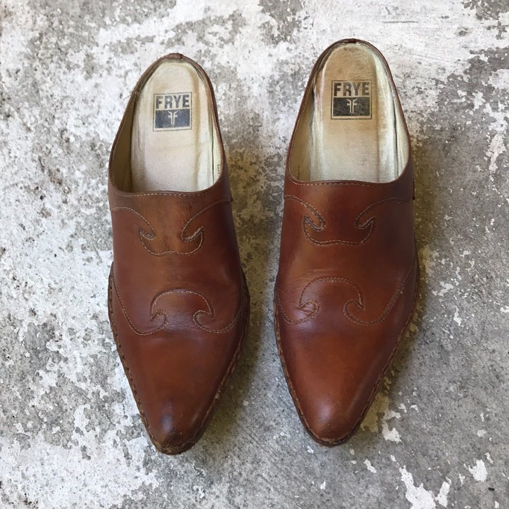 Frye Leather Mules